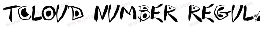 TCloud Number regula字体转换